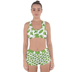 Vegetable Pattern With Composition Broccoli Racerback Boyleg Bikini Set by pakminggu