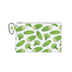 Vegetable Pattern With Composition Broccoli Canvas Cosmetic Bag (small) by pakminggu