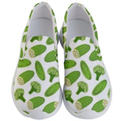 Vegetable Pattern With Composition Broccoli Men s Lightweight Slip Ons by pakminggu