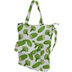 Vegetable Pattern With Composition Broccoli Shoulder Tote Bag by pakminggu