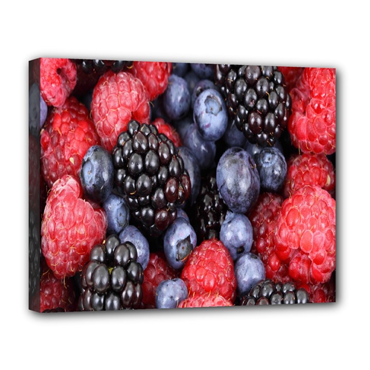 Berries-01 Canvas 14  x 11  (Stretched)