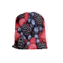 Berries-01 Drawstring Pouch (large) by nateshop