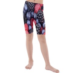 Berries-01 Kids  Mid Length Swim Shorts by nateshop