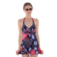 Berries-01 Halter Dress Swimsuit  by nateshop