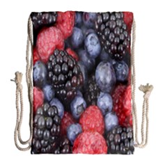 Berries-01 Drawstring Bag (large) by nateshop