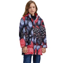 Berries-01 Kids  Hooded Longline Puffer Jacket