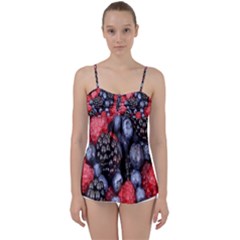 Berries-01 Babydoll Tankini Top by nateshop