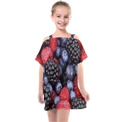 Berries-01 Kids  One Piece Chiffon Dress by nateshop