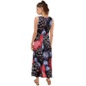 Berries-01 V-Neck Chiffon Maxi Dress View2