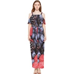 Berries-01 Draped Sleeveless Chiffon Jumpsuit by nateshop