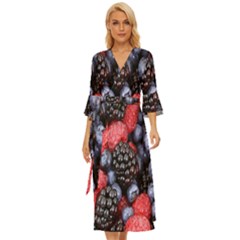 Berries-01 Midsummer Wrap Dress by nateshop