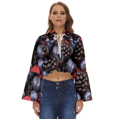 Berries-01 Boho Long Bell Sleeve Top by nateshop