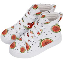 Seamless Background Pattern With Watermelon Slices Kids  Hi-top Skate Sneakers by pakminggu