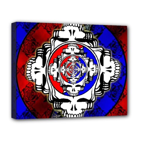 The Grateful Dead Deluxe Canvas 20  X 16  (stretched) by Grandong