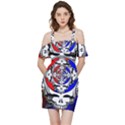 The Grateful Dead Shoulder Frill Bodycon Summer Dress View3