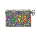 Dead Dancing Bears Grateful Dead Pattern Canvas Cosmetic Bag (Medium) View2