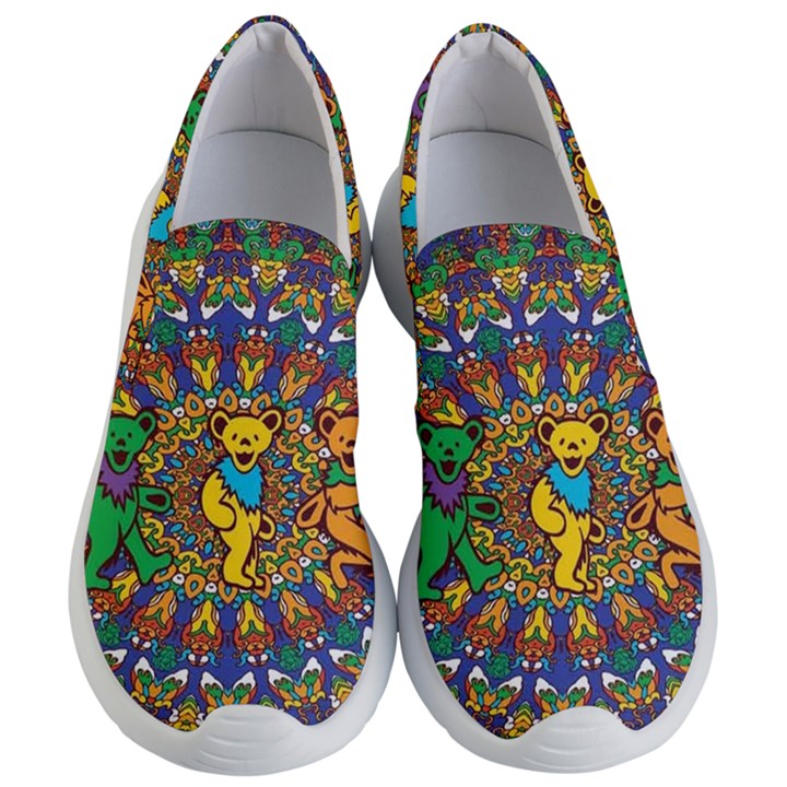 Dead Dancing Bears Grateful Dead Pattern Women s Lightweight Slip Ons