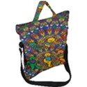 Dead Dancing Bears Grateful Dead Pattern Fold Over Handle Tote Bag View1