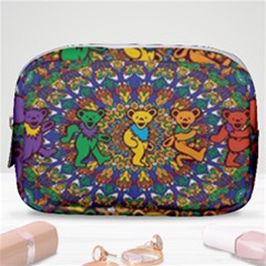 Dead Dancing Bears Grateful Dead Pattern Make Up Pouch (small) by Grandong