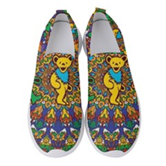 Dead Dancing Bears Grateful Dead Pattern Women s Slip On Sneakers by Grandong