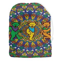 Dead Dancing Bears Grateful Dead Pattern Drawstring Pouch (3xl) by Grandong