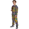 Dead Dancing Bears Grateful Dead Pattern Kids  Sweatshirt set View2