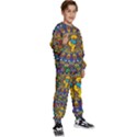 Dead Dancing Bears Grateful Dead Pattern Kids  Sweatshirt set View3