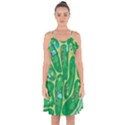 Golf Course Par Golf Course Green Ruffle Detail Chiffon Dress View1