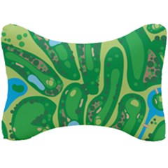 Golf Course Par Golf Course Green Seat Head Rest Cushion by Cowasu