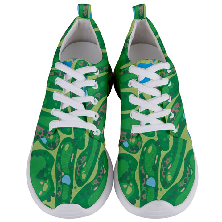 Golf Course Par Golf Course Green Men s Lightweight Sports Shoes