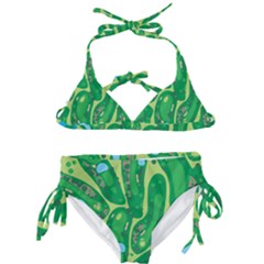 Golf Course Par Golf Course Green Kids  Classic Bikini Set by Cowasu