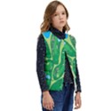 Golf Course Par Golf Course Green Kid s Button Up Puffer Vest	 View2