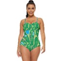 Golf Course Par Golf Course Green Retro Full Coverage Swimsuit View1