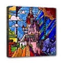 Beauty Stained Glass Castle Building Mini Canvas 8  x 8  (Stretched) View1