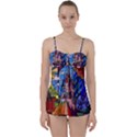 Beauty Stained Glass Castle Building Babydoll Tankini Set View1