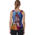 Beauty Stained Glass Castle Building Velvet Tank Top View2