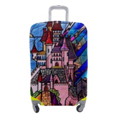 Beauty Stained Glass Castle Building Luggage Cover (small) by Cowasu