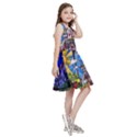 Beauty Stained Glass Castle Building Kids  Skater Dress View3