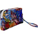 Beauty Stained Glass Castle Building Wristlet Pouch Bag (Small) View2