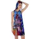 Beauty Stained Glass Castle Building Racer Back Hoodie Dress View1