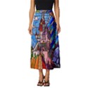 Beauty Stained Glass Castle Building Classic Midi Chiffon Skirt View1