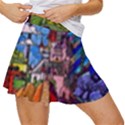 Beauty Stained Glass Castle Building Women s Skort View3