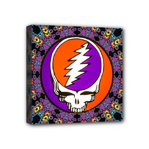 Gratefuldead Grateful Dead Pattern Mini Canvas 4  X 4  (stretched) by Cowasu