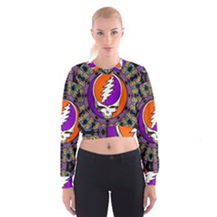 Gratefuldead Grateful Dead Pattern Cropped Sweatshirt by Cowasu