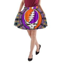 Gratefuldead Grateful Dead Pattern A-line Pocket Skirt by Cowasu