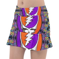 Gratefuldead Grateful Dead Pattern Classic Tennis Skirt by Cowasu