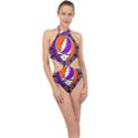 Gratefuldead Grateful Dead Pattern Halter Side Cut Swimsuit View1