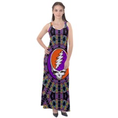 Gratefuldead Grateful Dead Pattern Sleeveless Velour Maxi Dress by Cowasu