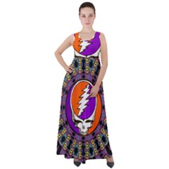 Gratefuldead Grateful Dead Pattern Empire Waist Velour Maxi Dress by Cowasu