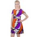 Gratefuldead Grateful Dead Pattern Cap Sleeve Velour Dress  View1